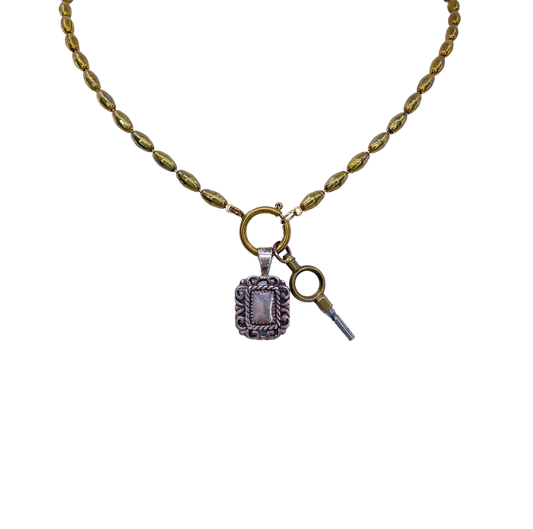 Pocket Watch Key Necklace