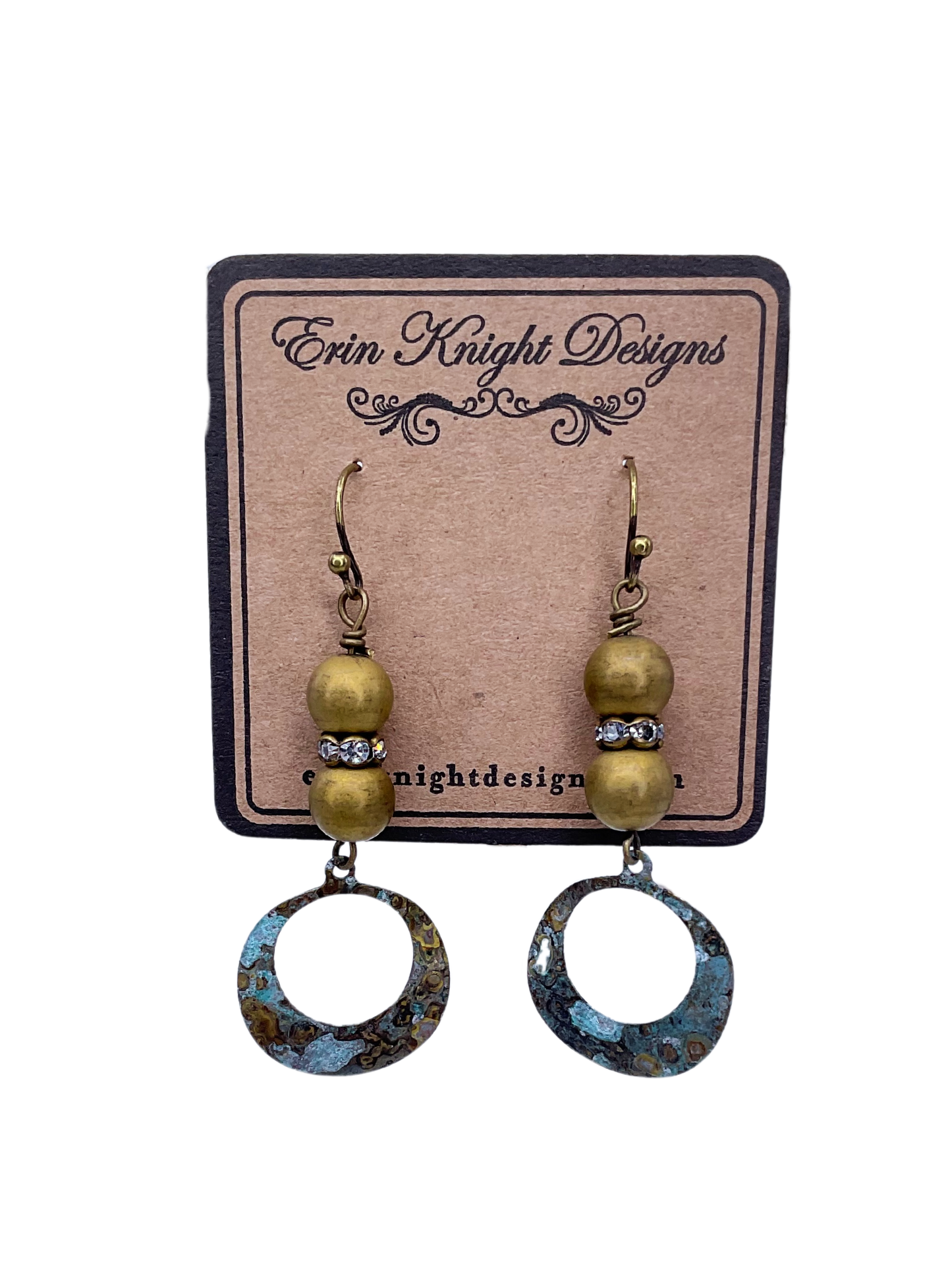 Patina Circle Earrings