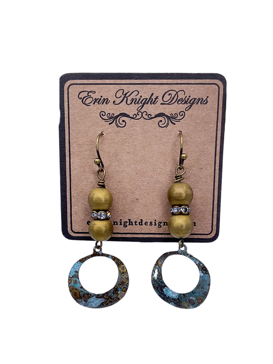 Patina Circle Earrings