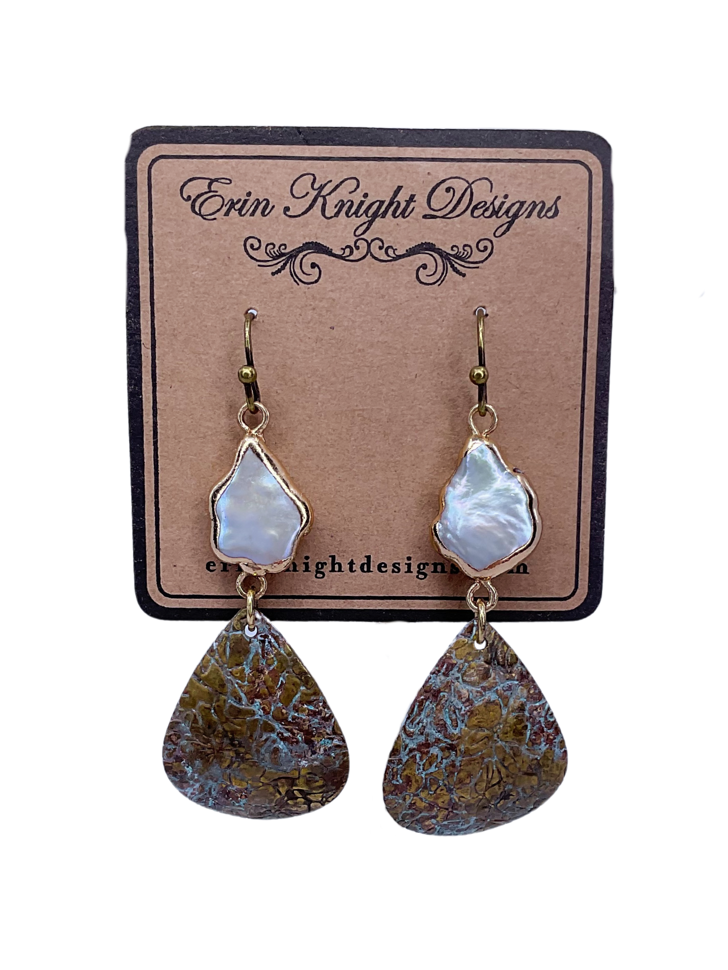 Pearl Patina Earrings