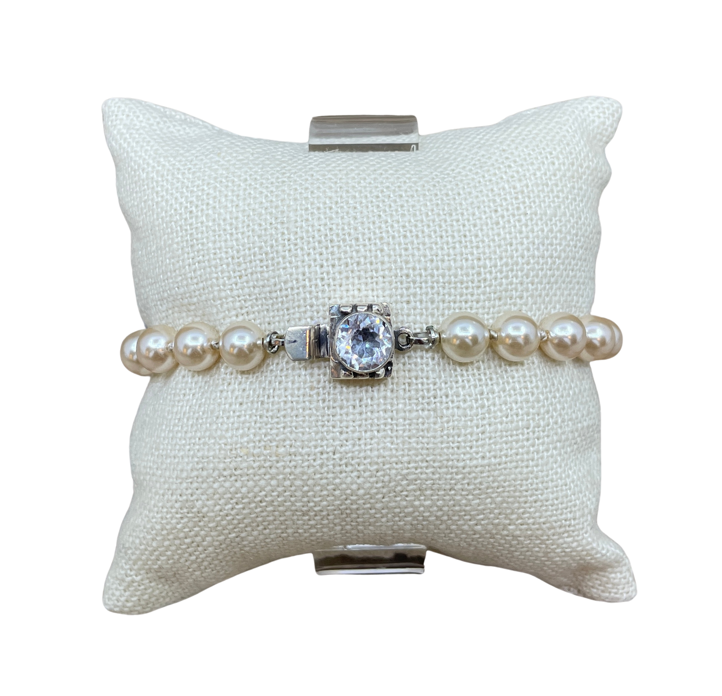 Vintage Pearl Bracelet With Various Stones