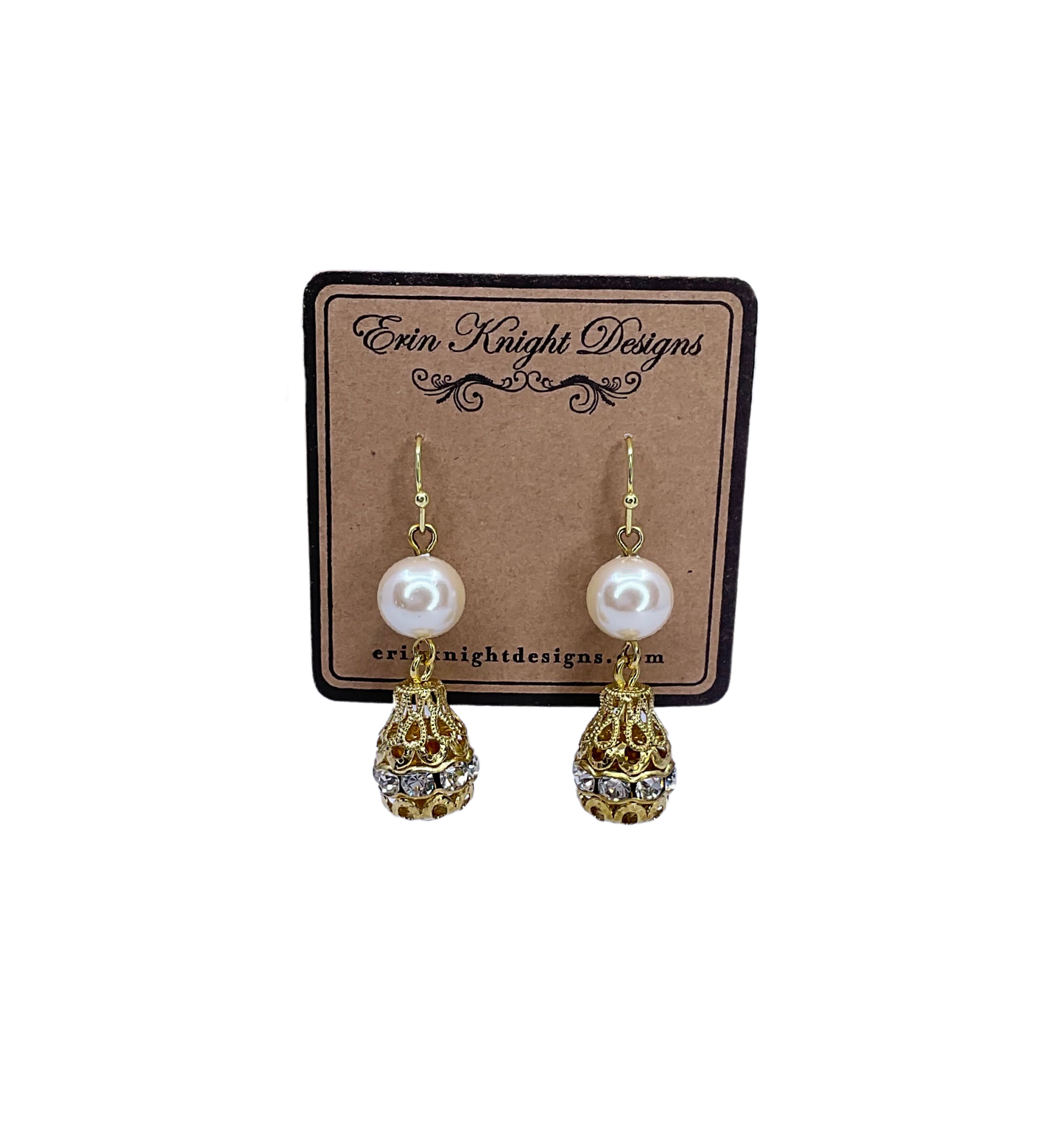 Vintage Filigree Teardop Earrings