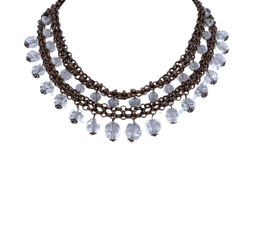 Vintage Crystal Statement Necklace