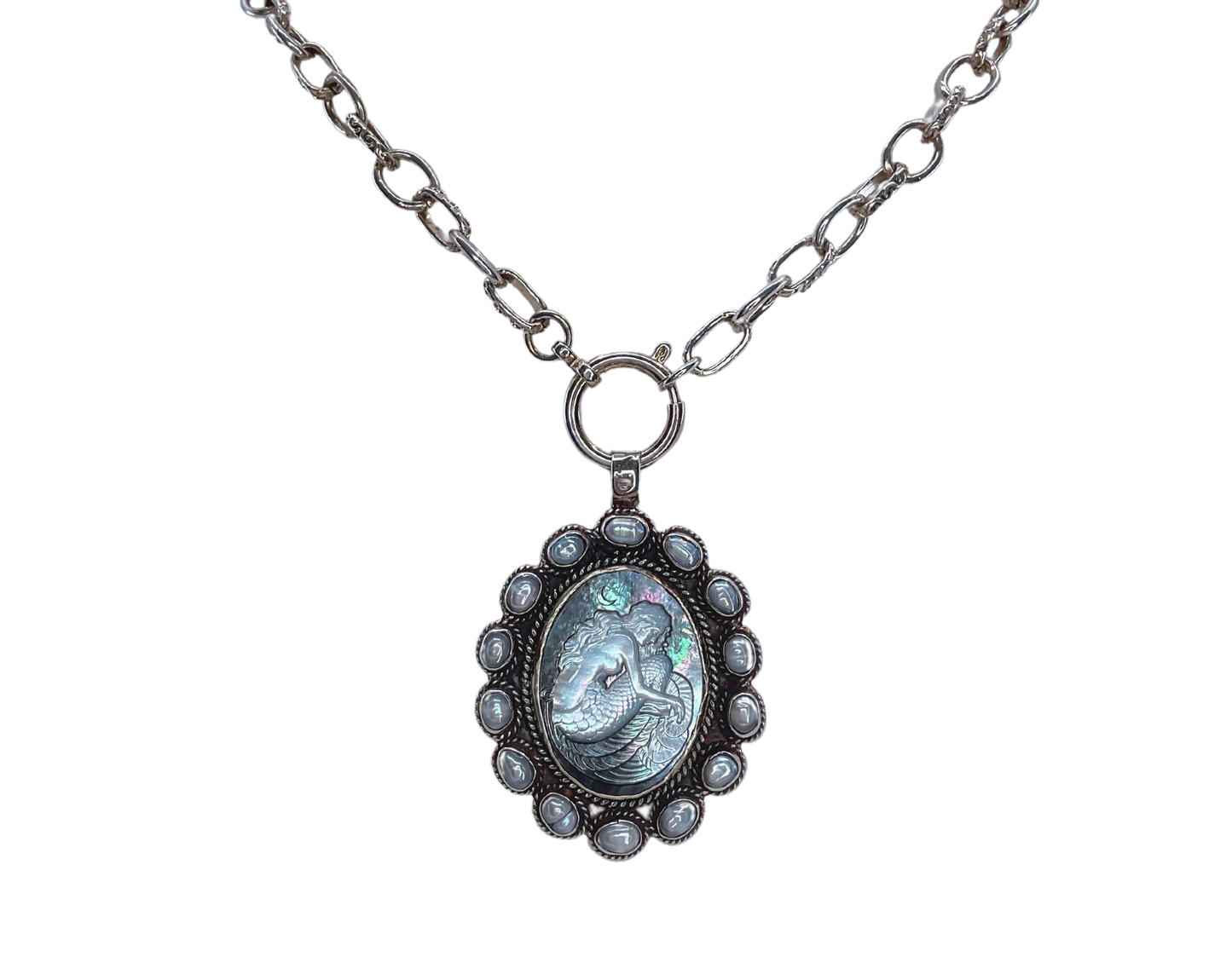 Mother of Pearl Mermaid Necklace