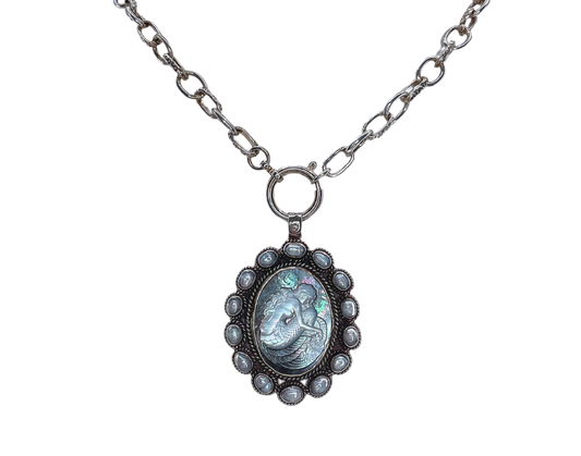 Mother of Pearl Mermaid Necklace