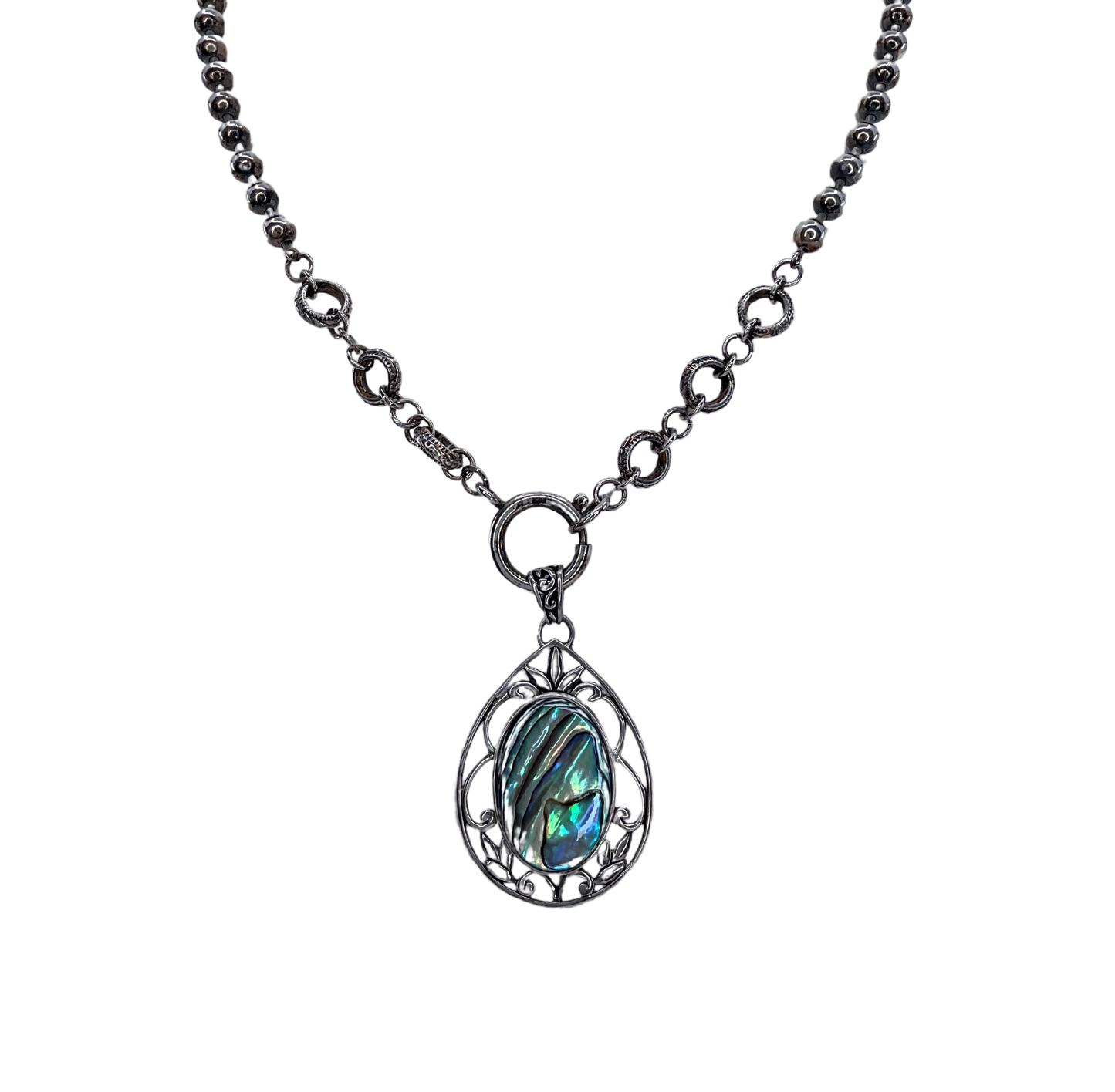 Sterling Abalone Necklace