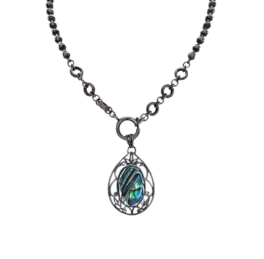 Sterling Abalone Necklace