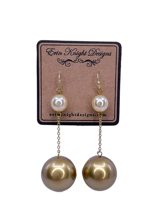 Vintage Ball Drop Earrings