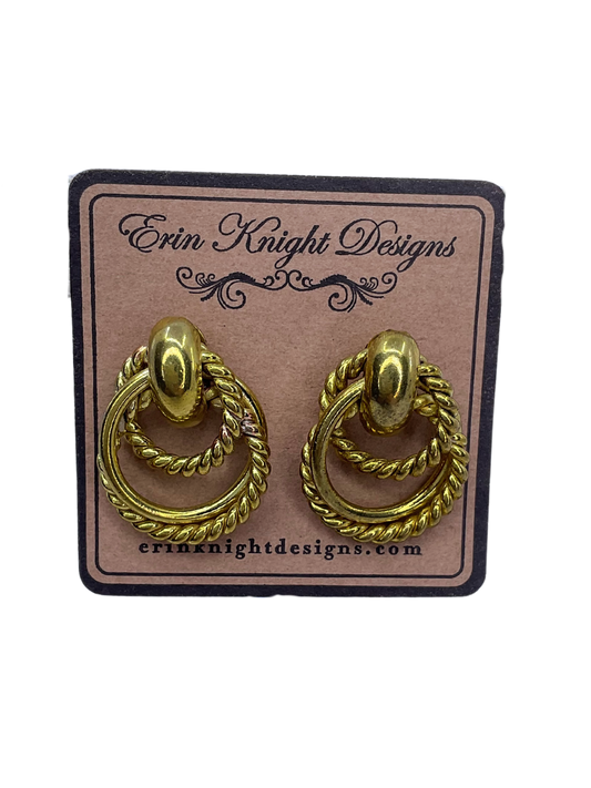 Vintage Circle Rope Earrings