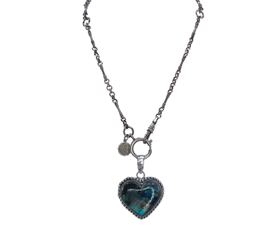 Labradorite Heart Necklace