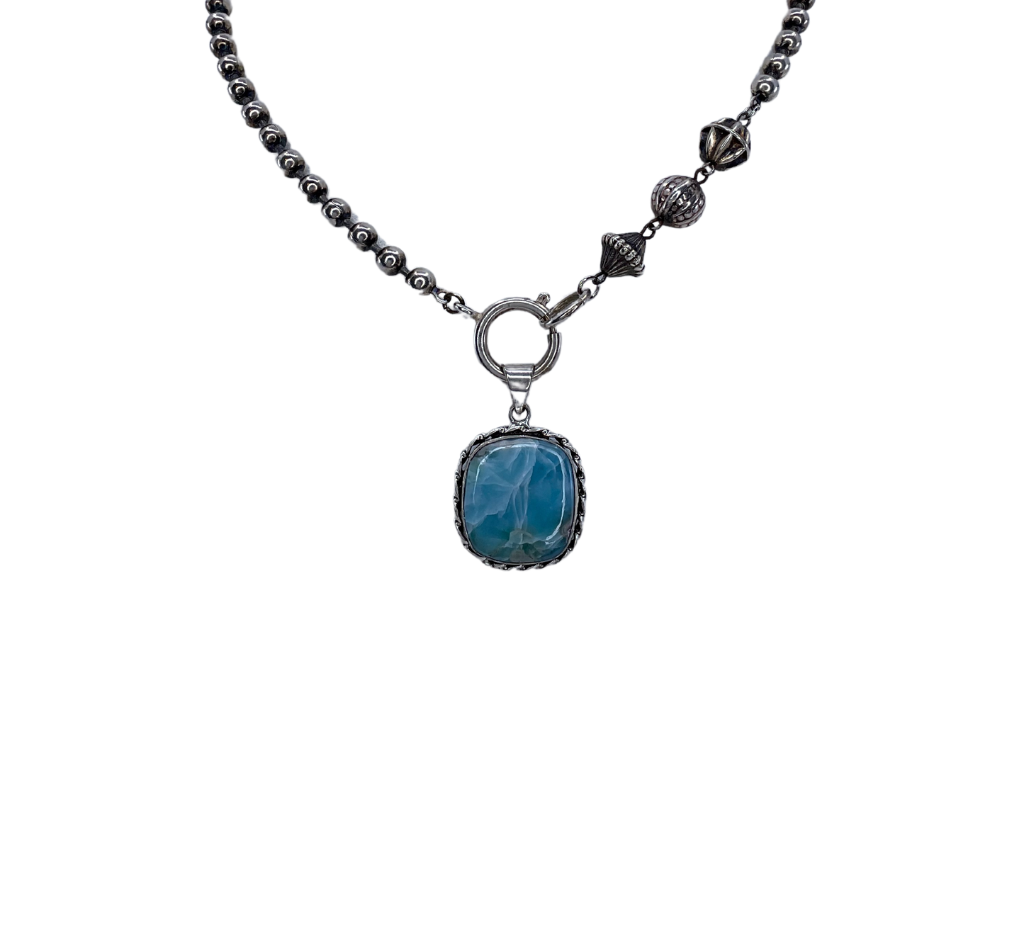 Square Larimar Necklace