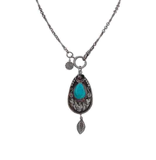 Turquoise Drop Necklace