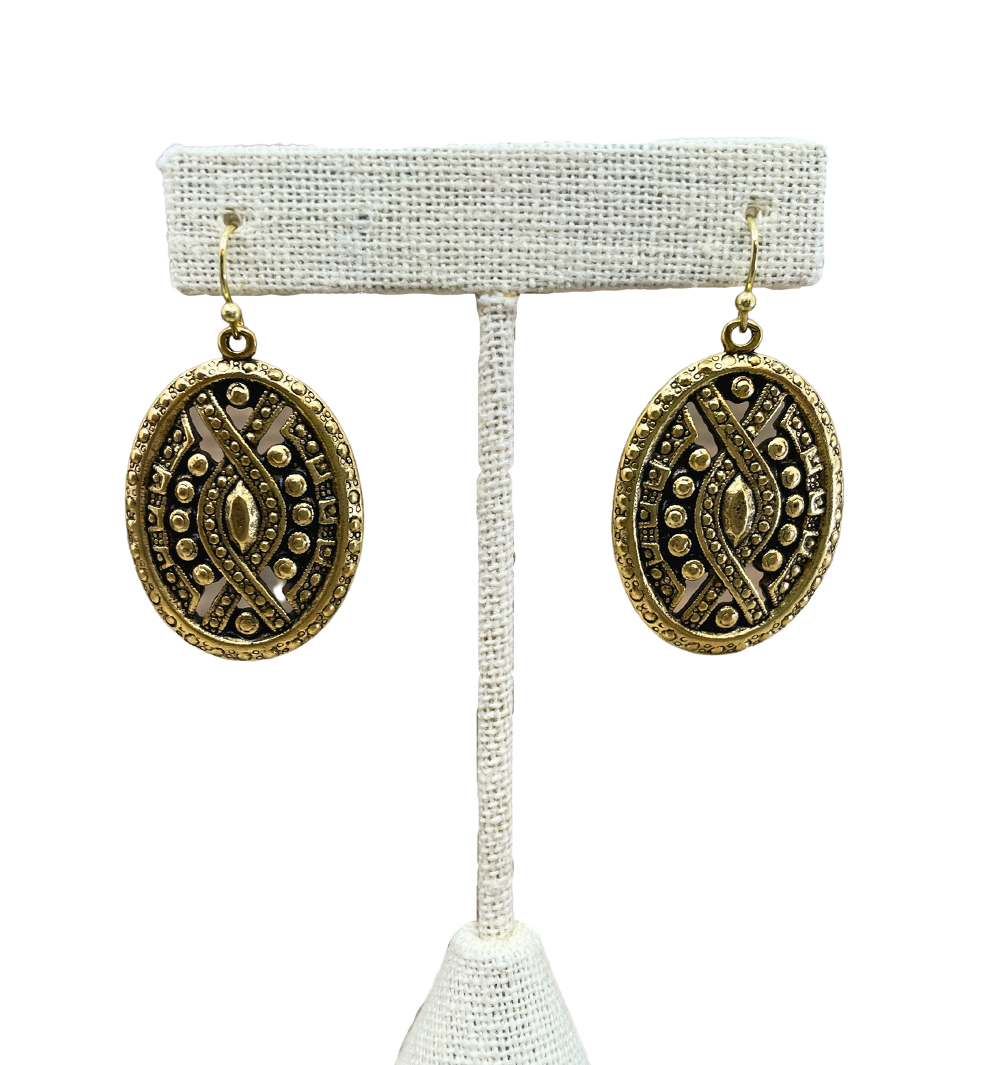 Gold Plated Vintage Reproduction Earrings