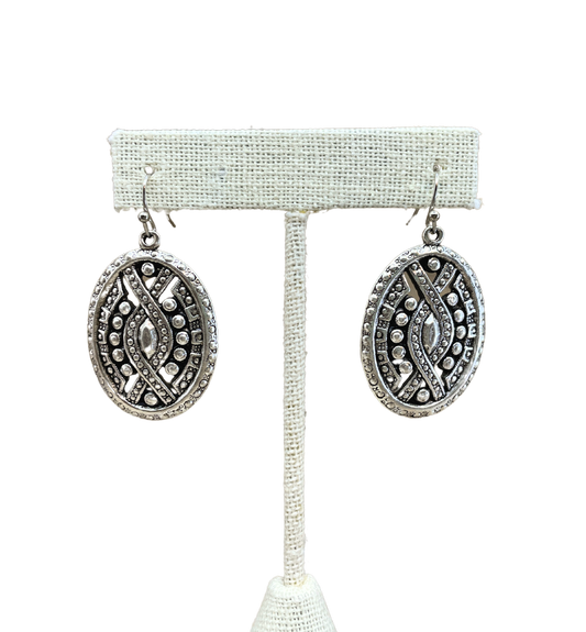 Sterling Plated Vintage Reproduction Earrings