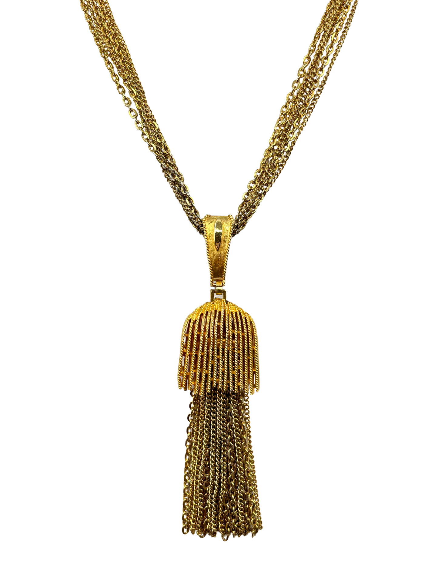 Large Vintage Tassel Necklace