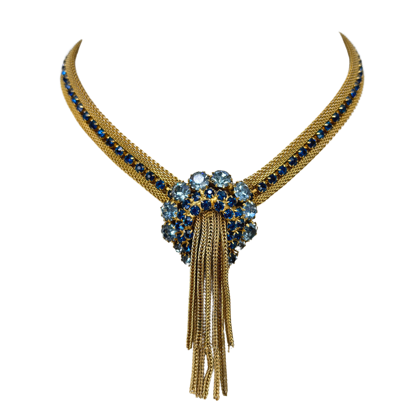 Vintage Mesh Fringe Tassel Necklace