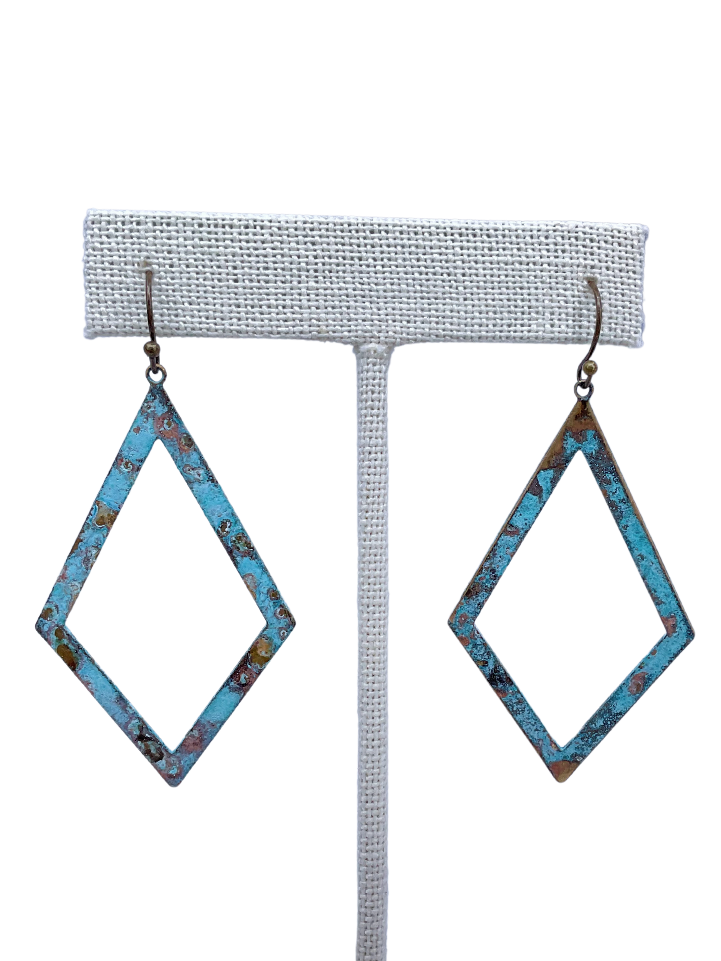 Patina Diamond Shape Earrings