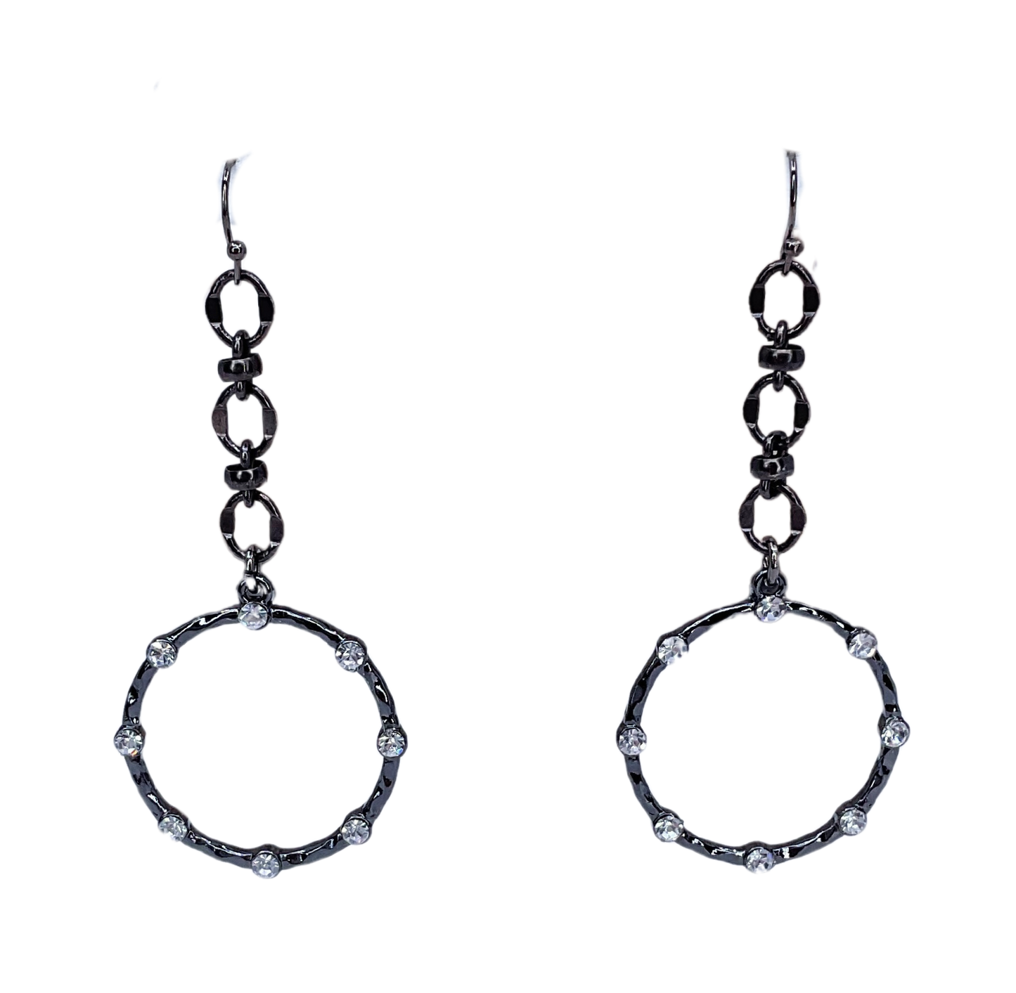 Vintage Bling Dark Sterling Plated Dangles