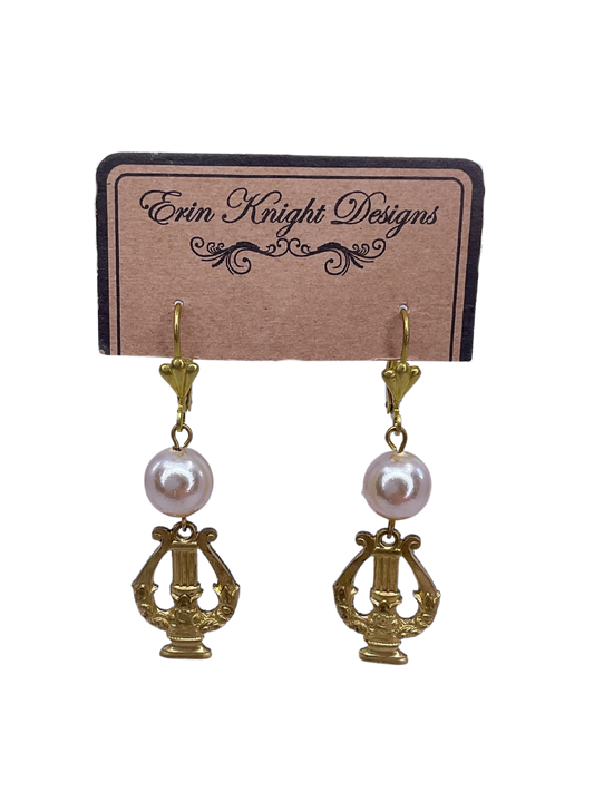 Vintage Harp Earrings