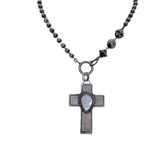 Pearl Cross Necklace